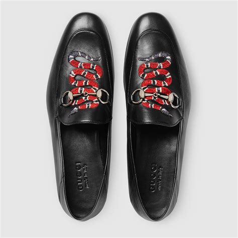 gucci loafers snake|Gucci wedge loafers.